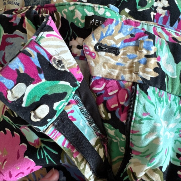 J. Crew Mercantile Floral Dress Ankle Pants - Size 6 - Picture 8 of 8